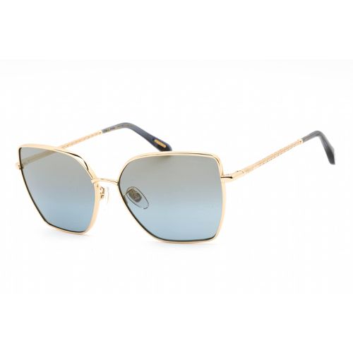 Men's Sunglasses - Full Rim Shiny Rose Gold Metal Rectangular / SCHF76V 300G - Chopard - Modalova