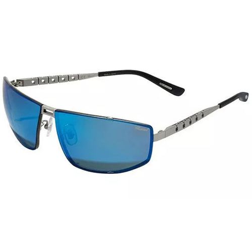 Men's Sunglasses - Satin Palladium Frame Blue Lens / SCHB02M-S80P-68-12-130 - Chopard - Modalova