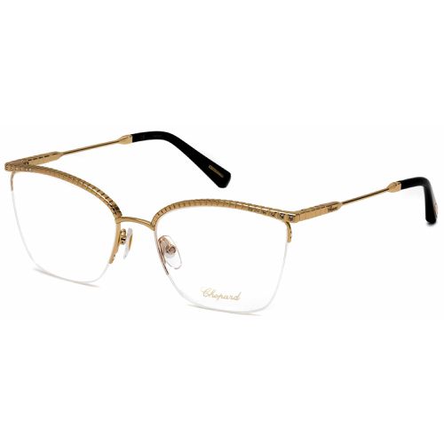 Unisex Eyeglasses - Shiny Rose Gold Cat Eye Half Rim Frame / VCHD13S 0300 - Chopard - Modalova