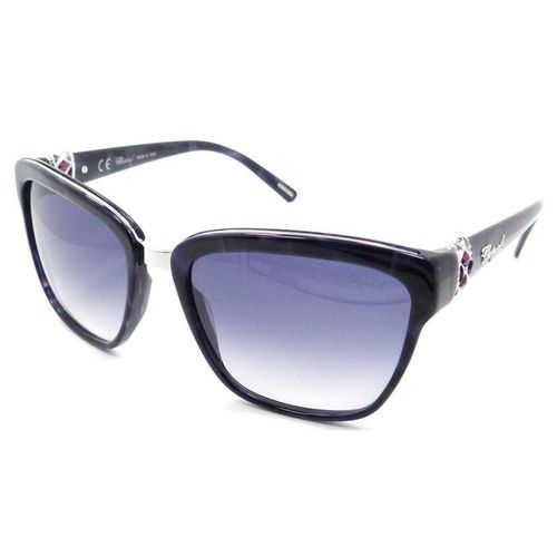 Women's Sunglasses - Dark Blue Feathers Frame / SCH210S-0V84-57-19-140 - Chopard - Modalova