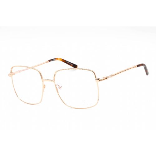 Men's Eyeglasses - Clear Lens Shiny Gold Metal Square Frame / PC71023 C01 - Charriol - Modalova