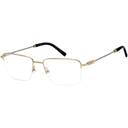 Men's Eyeglasses - Half Rim Gold and Silver Titanium Frame / PC75062 C01 - Charriol - Modalova