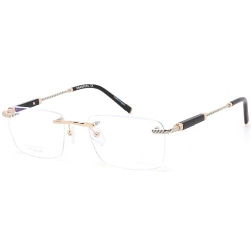 Men's Eyeglasses - Rimless Shiny Gold/Silver Titanium Frame / PC75072 C01 - Charriol - Modalova