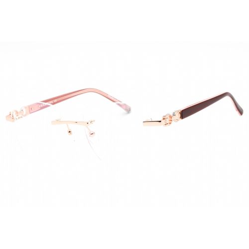 Men's Eyeglasses - Rimless Shiny Pink Gold/Silver Metal Frame / PC71057 C03 - Charriol - Modalova