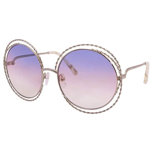 Women's Sunglasses - Gold Metal Frame Rainbow Lens / 114ST-779-58-18-135 - Chloe - Modalova