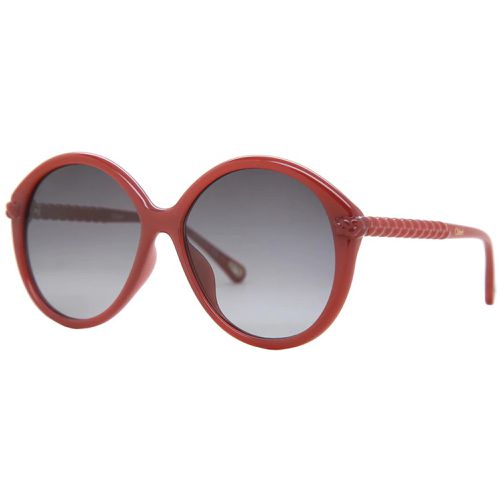 Women's Sunglasses - Grey Round Lens Orange Plastic Frame / CH0002SA-30009920004 - Chloe - Modalova