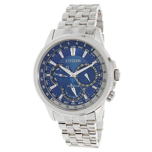 Men's Bracelet Watch - Calendrier Blue Dial World Time / BU2021-69L - Citizen - Modalova