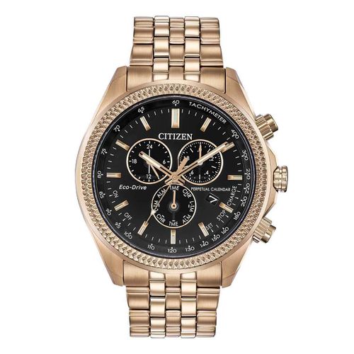Men's Chronograph Watch - Brycen Rose Gold Steel Bracelet / BL5563-58E - Citizen - Modalova