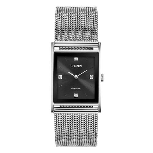Men's Diamond Watch - Axiom Stainless Steel Mesh Bracelet / BL6000-55E - Citizen - Modalova