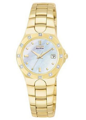 EW0732-59D Corso Women's Gold Tone Diamond Watch - Citizen - Modalova
