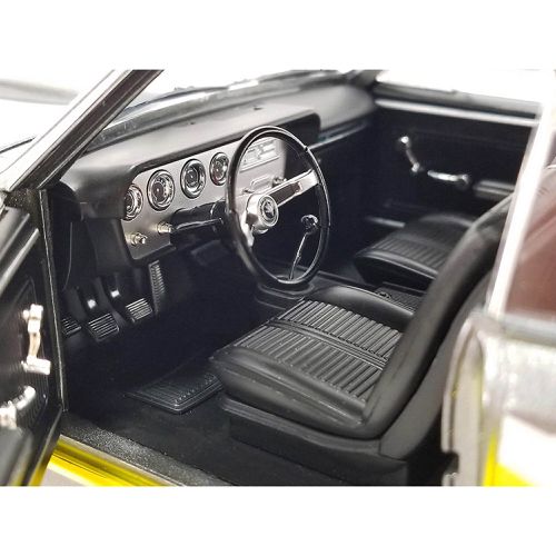 Scale Model Car - 1966 Pontiac GTO Restomod Yellow/Dark Gray Metallic - ACME - Modalova
