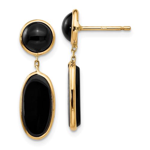 K Onyx Oval Dangle Post Earrings - Jewelry - Modalova