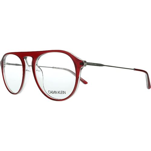 Men's Eyeglasses - Crystal Oxblood/Grey Frame / CK20703 617 - Calvin Klein - Modalova