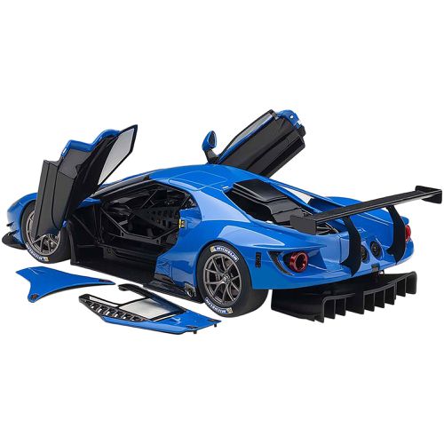 Scale Model Car - Ford GT Le Mans Plain Color Version Composite Blue - Autoart - Modalova