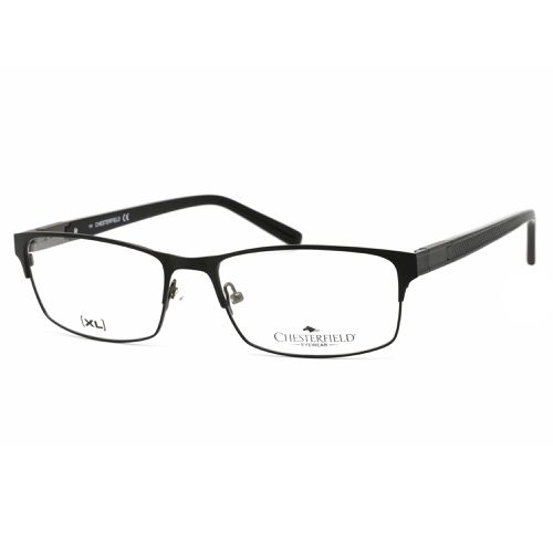 Men's Eyeglasses - Black Full Rim Metal Frame Clear Lens / 46 XL 0JVW 00 - Chesterfield - Modalova