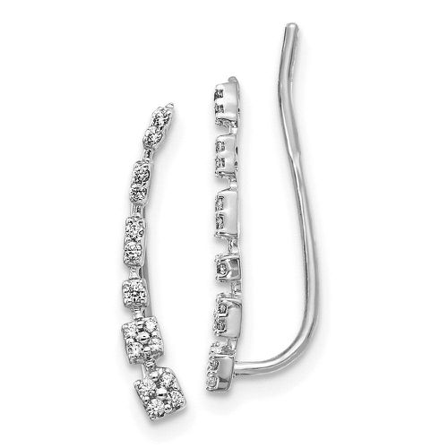 K White Gold Diamond Earrings - Jewelry - Modalova