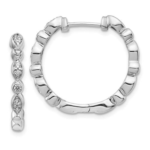 K White Gold Diamond Hoop Earrings - Jewelry - Modalova