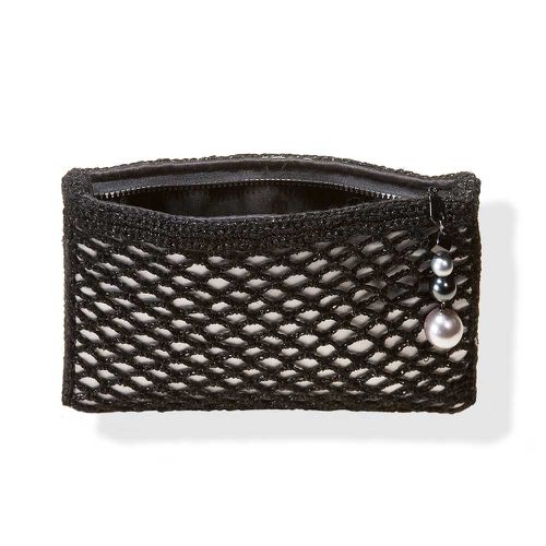 Handmade Black Silver Crochet Handbag - Anthos Crafts - Modalova