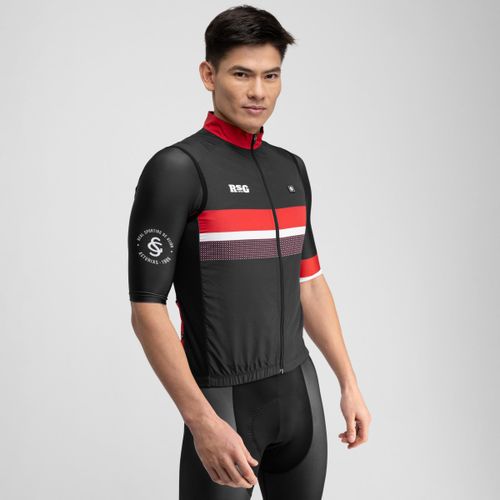 Chaleco Cortavientos de Ciclismo - Real Sporting de Gijón - SC V1 Capitán - Siroko - Modalova