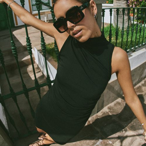 Women's Sleeveless A-Line Mini Dress Black - Size: 14 - Superdry - Modalova