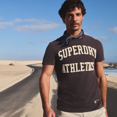 Men's Vintage Athletic Short Sleeve T-Shirt / Dark Grey - Size: L - Superdry - Modalova