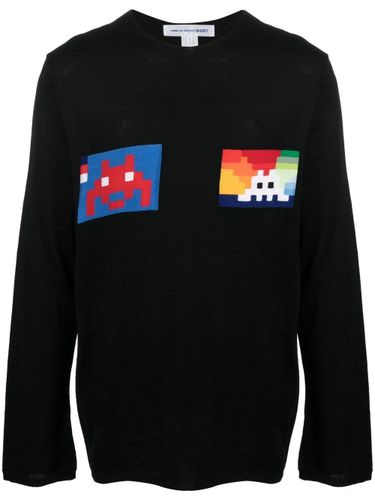 COMCOMME DES GARÃONS SHIRTME DES GARÃONS SHIRT - Round Neck Sweater In Wool - ComComme des GarÃ§ons Shirtme des garÃ§ons shirt - Modalova