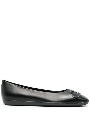 Gancini Leather Ballet Flats - Ferragamo - Modalova