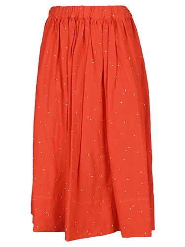APUNTOB - Cotton Pois Midi Skirt - Apuntob - Modalova