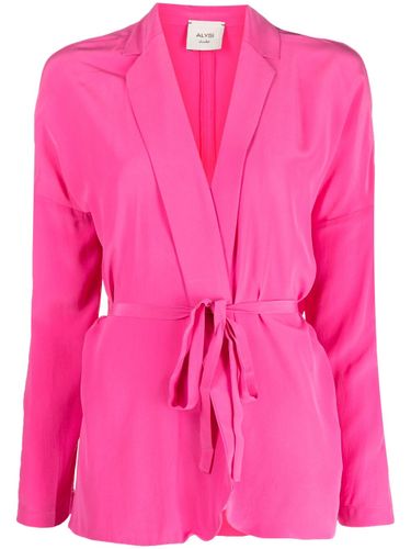 ALYSI - Belted Silk Jacket - Alysi - Modalova