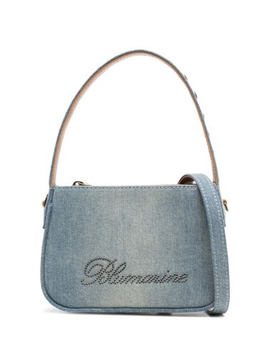 BLUMARINE - Logo Denim Handbag - Blumarine - Modalova