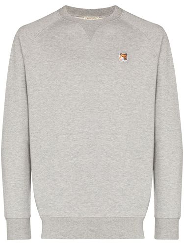 Fox Head Logo Cotton Sweatshirt - Maison Kitsune' - Modalova