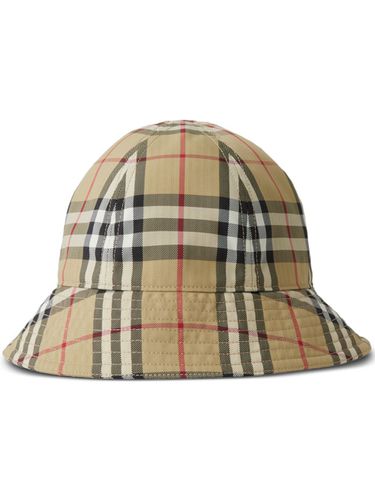Check Motif Nylon Bucket Hat - Burberry - Modalova
