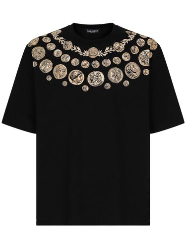 Printed Cotton T-shirt - Dolce & Gabbana - Modalova