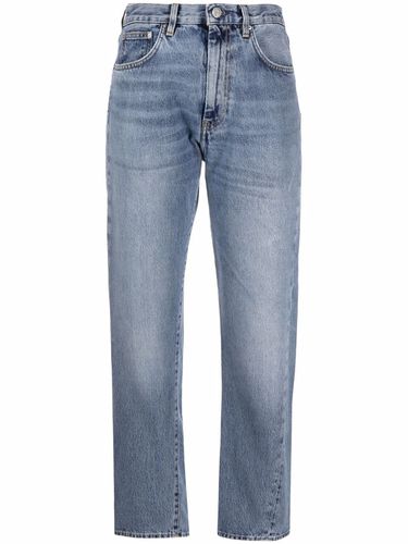 Straight Leg Cropped Denim Jeans - Toteme - Modalova