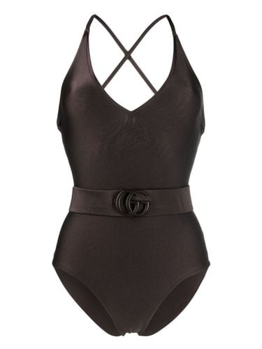Belted swimsuit in red - Gucci