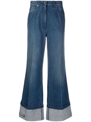 Flare Leg Denim Cotton Jeans - Gucci - Modalova
