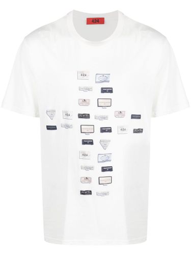 Printed Cotton T-shirt - 424 - Modalova