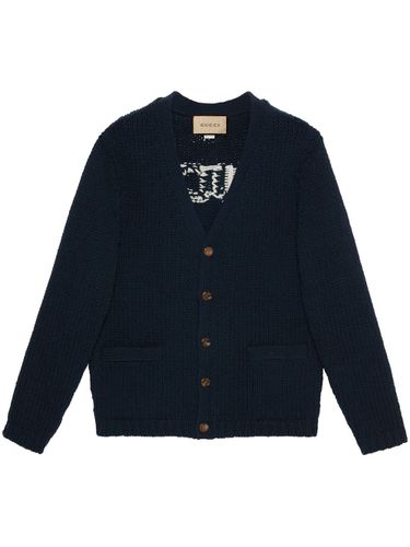 GUCCI - Logo Wool Cardigan - Gucci - Modalova