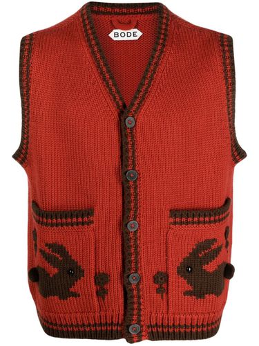 BODE - Embroidered Wool Vest - Bode - Modalova