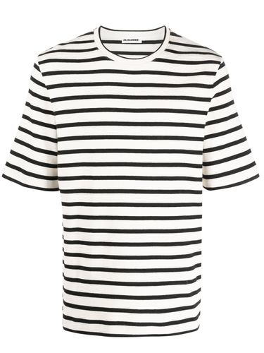 JIL SANDER - Striped Cotton T-shirt - Jil Sander - Modalova
