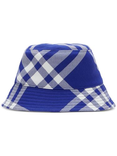 BURBERRY- Check Motif Bucket Hat - Burberry - Modalova