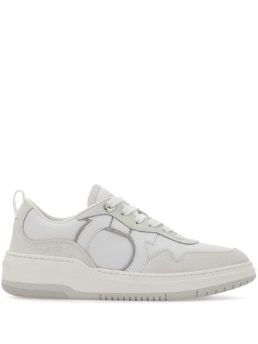 Gancini Leather Sneakers - Ferragamo - Modalova