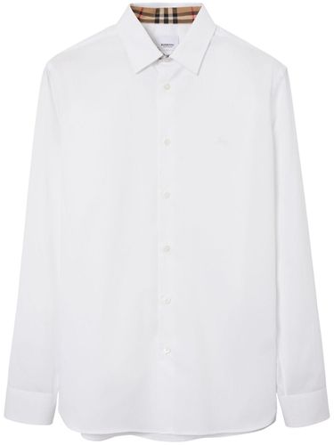 BURBERRY - Logo Cotton Shirt - Burberry - Modalova