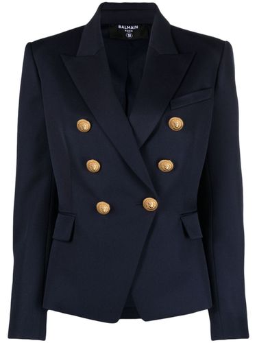 Double-breasted Wool Blazer - Balmain - Modalova