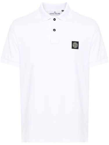 Logo Cotton Polo Shirt - Stone Island - Modalova