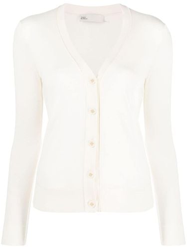 Wool And Silk Blend Cardigan - Tory Burch - Modalova