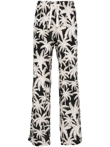 Allover Logo Loose Fit Trousers - Palm Angels - Modalova