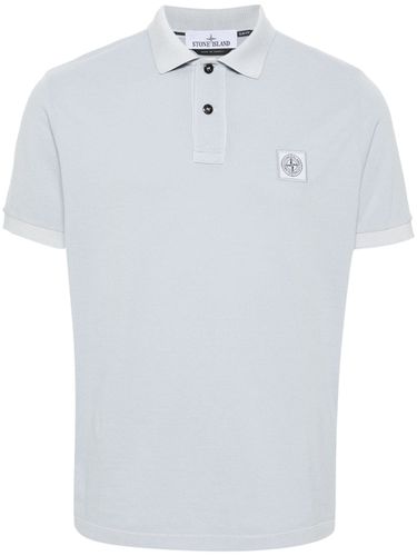 Logo Cotton Polo Shirt - Stone Island - Modalova