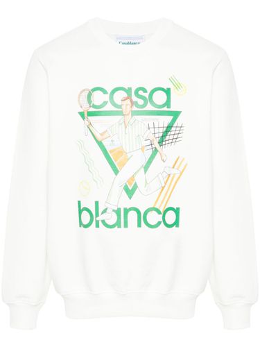 Logo Organic Cotton Sweatshirt - Casablanca - Modalova