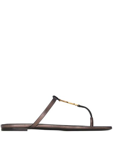 Cassandre Leather Thong Sandals - Saint Laurent - Modalova